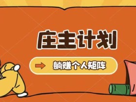 庄主计划课程,内含暴力起号教程,暴力引流精准客户,日引上百个客户不难