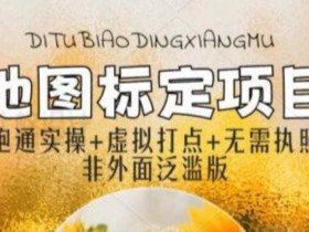 全新地图标注教程,简单易上手,不需要营业执照,挑战月入过万