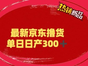 外面最高收费到3980的京东撸货项目,号称日产300+的项目(详细玩法视频教程)