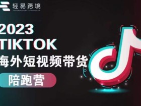 2023TikTok海外短视频带货陪跑营,从TK小白到TK高阶短视频运营快速变身优质带货达人