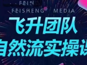 飞升团队课程自然流实操课,抖音半无人起号主播间搭建教学