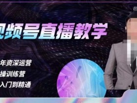 杨sir·视频号直播运营教学,视频号直播流量的底层逻辑,解决直播间没流量,不开单的窘境