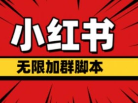 小红书无限加群脚本,日引流精准粉几百!(脚本+教程)
