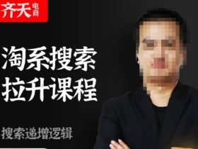 齐天电商·淘系搜索提升课程,搜索递增标准化,动销标准化流程