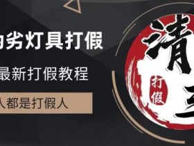 2023打假维权项目之灯具篇,小白一单利润上千(仅揭秘)