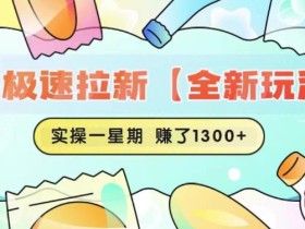 快手极速拉新【全新玩法】实操一星期1300+有图有真相【揭秘】