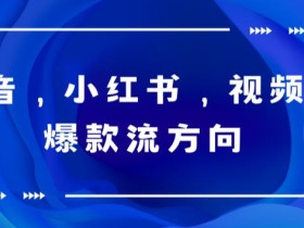 抖音,小红书,视频号爆款流视频制作,简单制作掌握流量密码