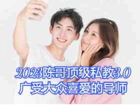 2023陈哥顶级私教3.0广受大众喜爱的导师