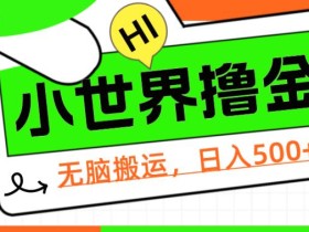 QQ小世界撸金,无脑搬运,日入500+,教程+软件【揭秘】