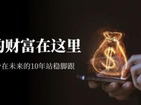 某收费文章《未来的财富在这里》能让你至少在未来的10年站稳脚跟