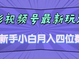 影视号最新玩法,新手小白月入四位数,零粉直接上手【揭秘】