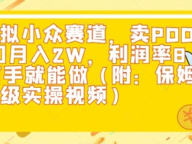 闲鱼虚拟小众赛道,卖PDD砍一刀月入2W,利润率80%,有手就能做(附:保姆级实操视频)