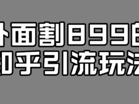 外面收费899的知乎引流新玩法,文章爆了的话,一天引流200+,不是问题