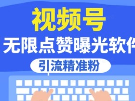 全网首发,视频号无限点赞曝光,引流精准粉【揭秘】