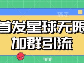 首发Soul星球无限加群引流,一键自动加群引流【揭秘】
