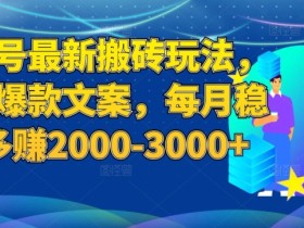 百家号最新搬砖玩法,复制爆款文案,每月稳定多赚2000-3000+【揭秘】