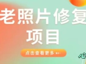 老照片修复项目简单粗暴日入500+,0成本,低风险