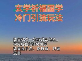 抖音冷门佛玄学类玩法日引200+精准粉冷门玩法