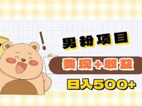 男粉变现项目解析日引200+粉日收益500+
