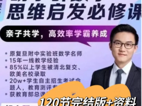 2023抖音同款 胡小群老师思维启蒙课(L3-L6)完结新课数学思维课