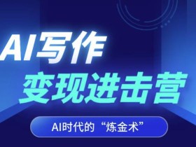 AI写作变现进击营,AI时代的“炼金术”,掌握Al咒语·解锁写作潜能