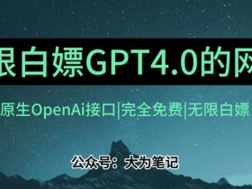 发现一个白嫖OpenAi官方GPT4.0的方法!跟20美金自己买的Plus账号功能完全一样!