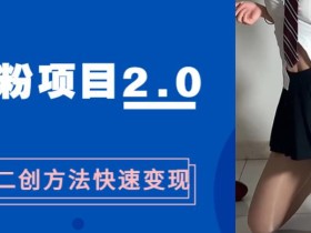 男粉变现,急速涨粉2.0独家二创方法,5分钟一个视频制作全套流程教你玩转“男粉项目”