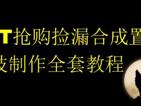 NFT抢购捡漏合成置换科技制作全套教程