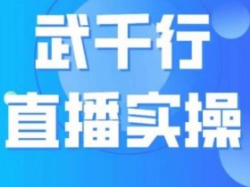 武千行直播实操课,账号定位、带货账号搭建、选品等