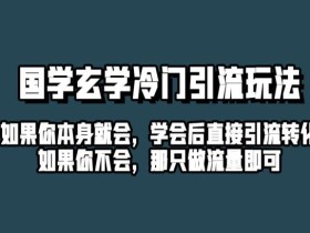 抖音玄学冷门玩法起号保姆级教程,单日引流100+精准玄学粉