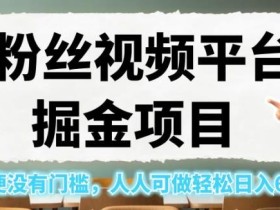 0粉丝视频平台掘金项目,操作方便没有门槛,人人可做轻松日入600+!【揭秘】