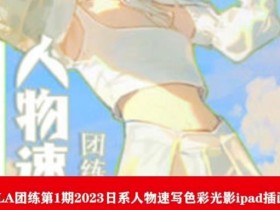 ZILA团练第1期2023日系人物速写色彩光影ipad插画课